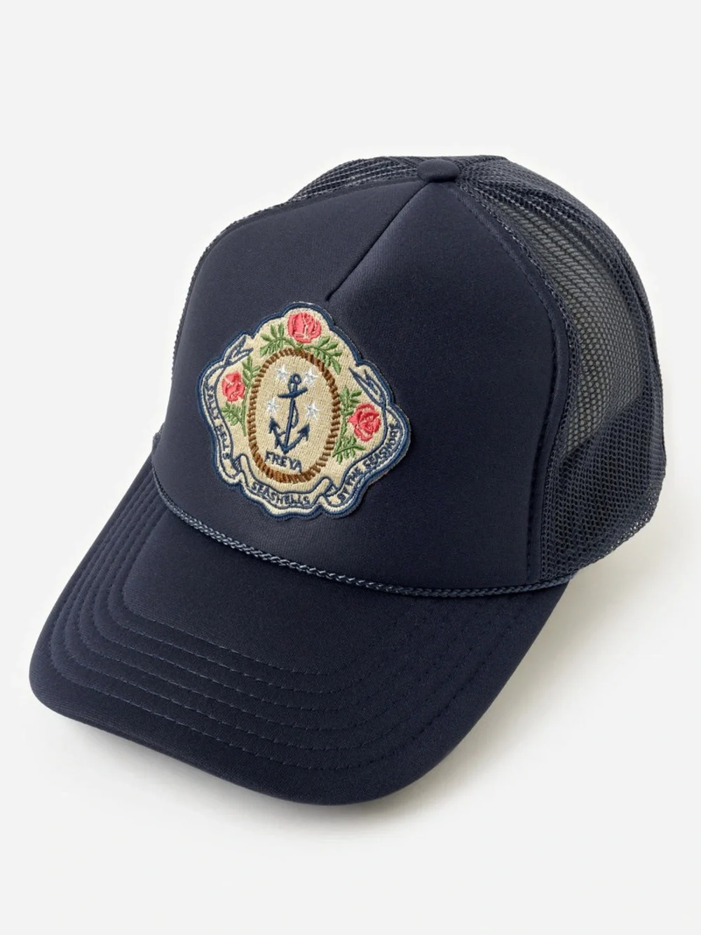Freya Navy Anchor Patch Baseball Cap